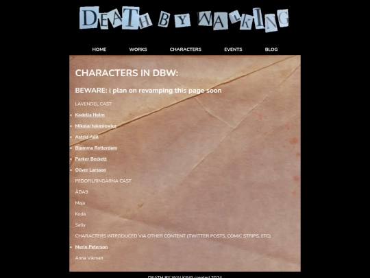 characters screenshot