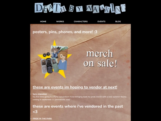 events screenshot