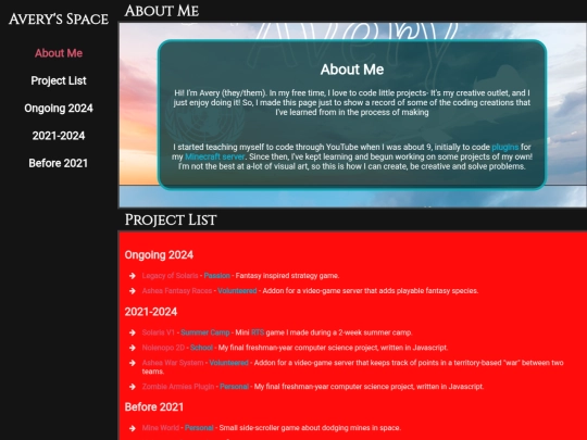 index screenshot