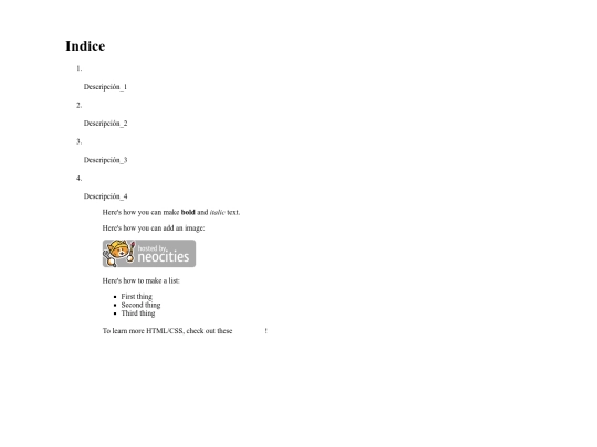 index screenshot