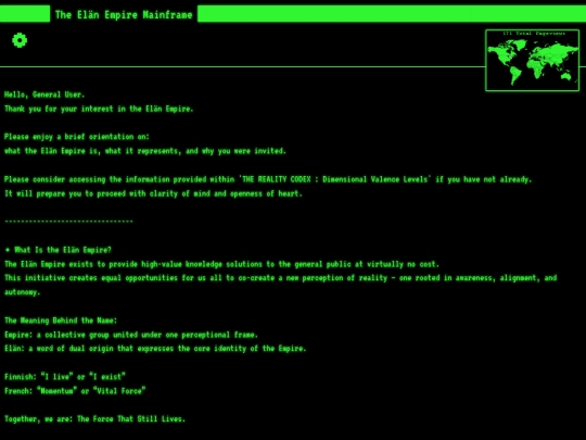 Mainframe screenshot