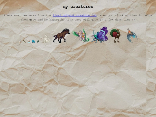 creatures screenshot