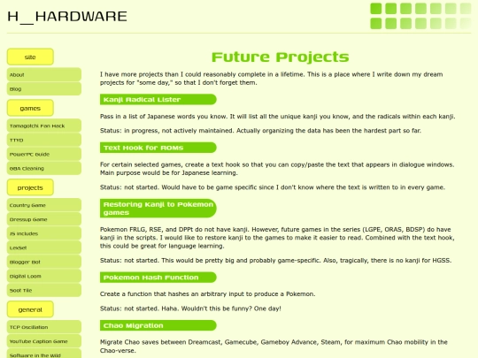 myprojects/futureprojects screenshot