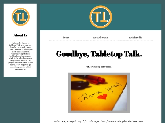 tabletoptalkhomepage screenshot