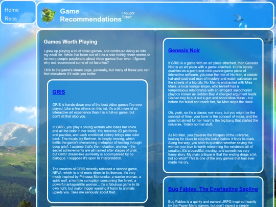 recs/games screenshot