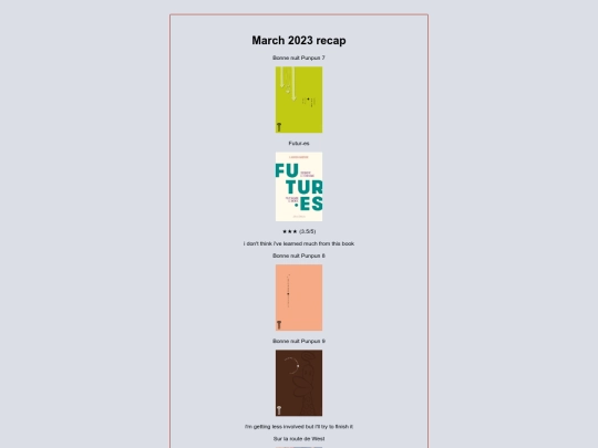 reading journal/mar2023 screenshot