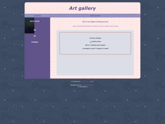 readingjournal screenshot