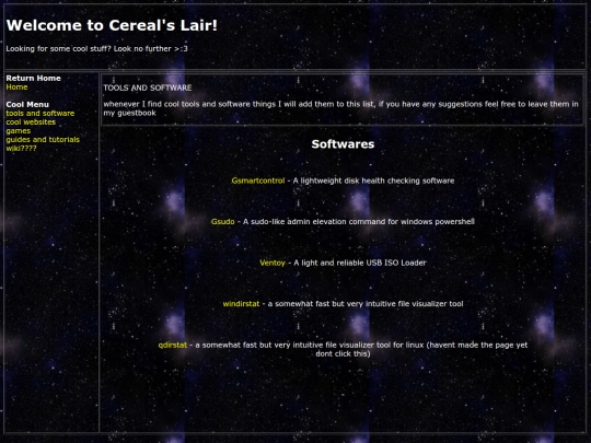 subpages/coolstuff/tools-and-software screenshot