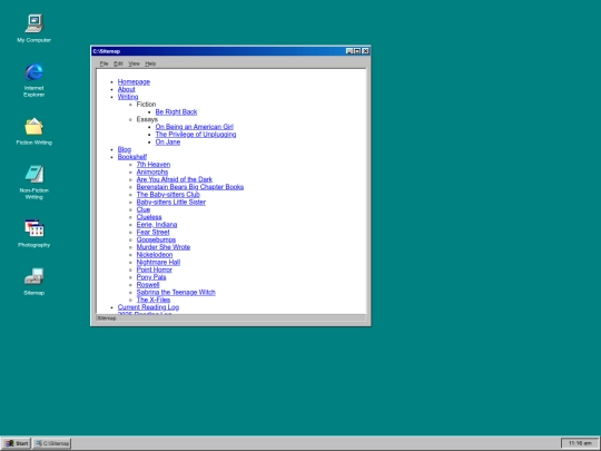 main/sitemap screenshot