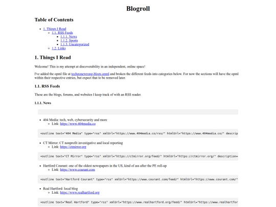 wiki/blogroll screenshot