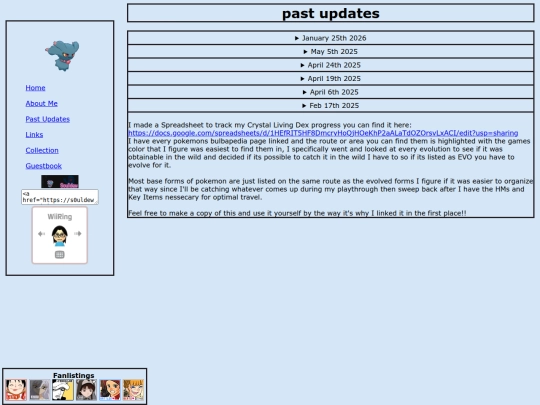 updates screenshot