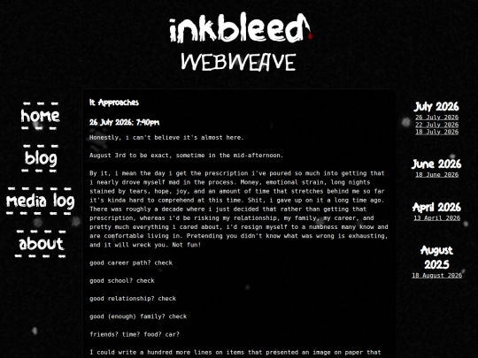 blog screenshot