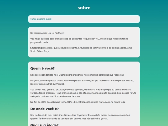 sobre screenshot
