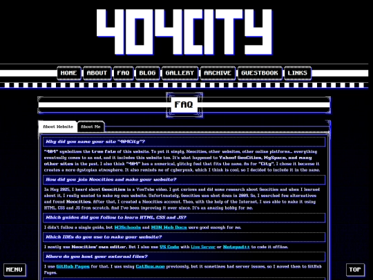 faq screenshot