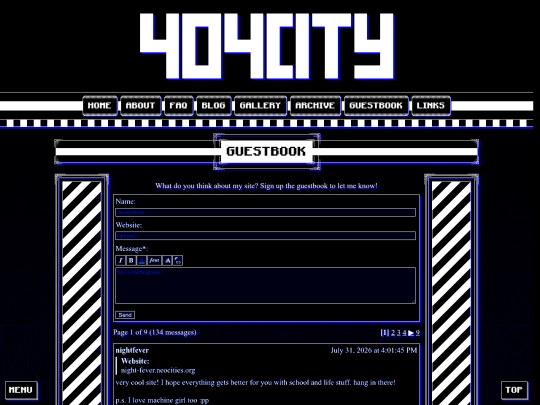 guestbook screenshot