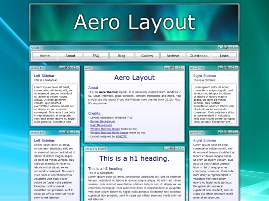 layouts/aero-layout screenshot