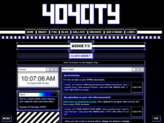 widgets/clock screenshot