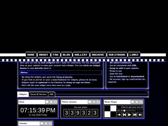 widgets screenshot