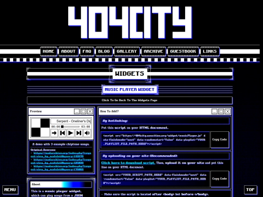 widgets/music-player screenshot