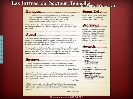 interactivefiction/games/jeangille screenshot