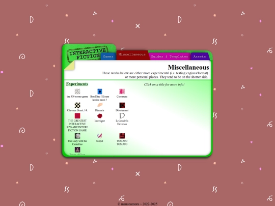 pages/interactivefiction/miscellaneous screenshot