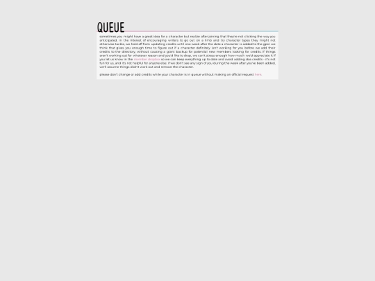 queue screenshot