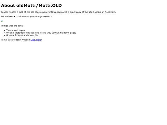 aboutoldmotti screenshot