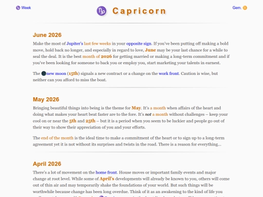 astrology/penny screenshot