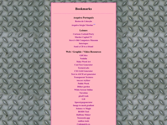 links screenshot