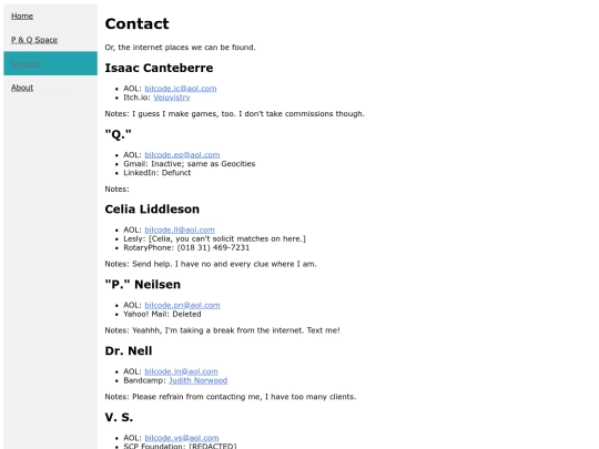 contact screenshot
