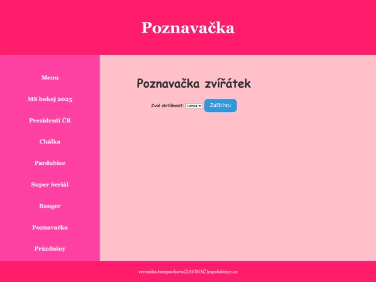 poznavacka screenshot