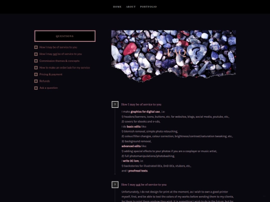 faq screenshot