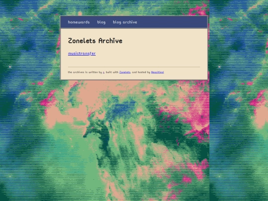 theblog/archive screenshot