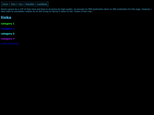 links screenshot