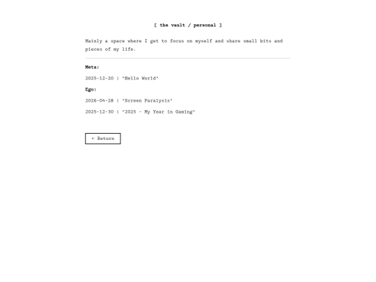 pages/personal/personal screenshot