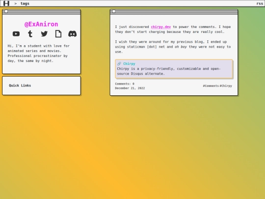 tags/comments screenshot