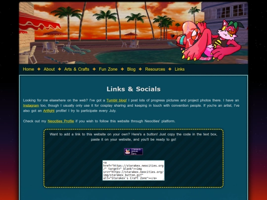 links screenshot