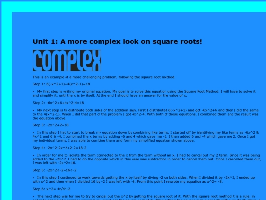 unit1complex screenshot