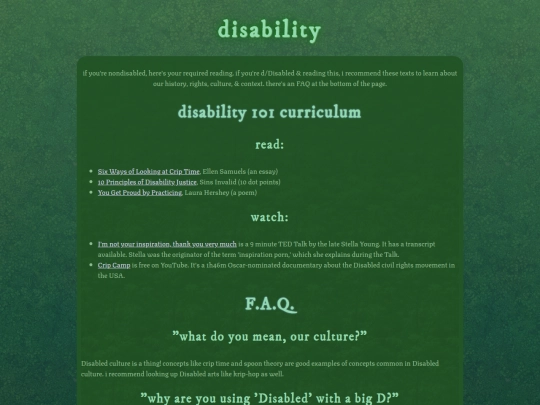 disability screenshot