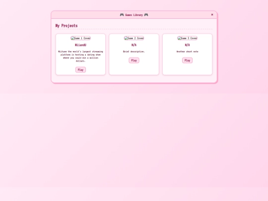 games screenshot