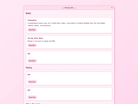 writing screenshot