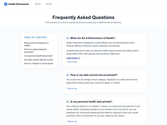 faq screenshot