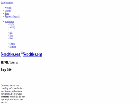 index screenshot