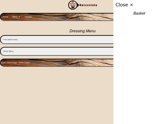 websites/DressingMenu screenshot