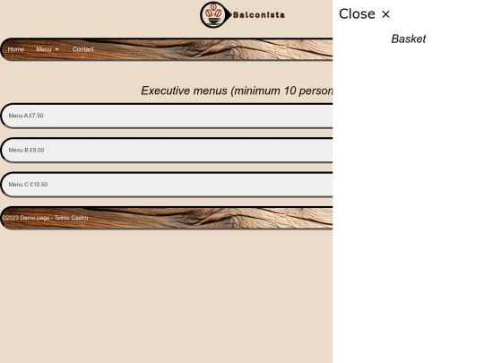 websites/ExecutiveMenu screenshot