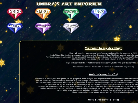 blog screenshot