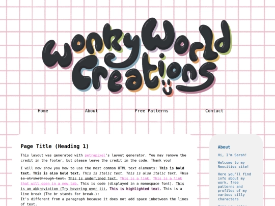 test screenshot