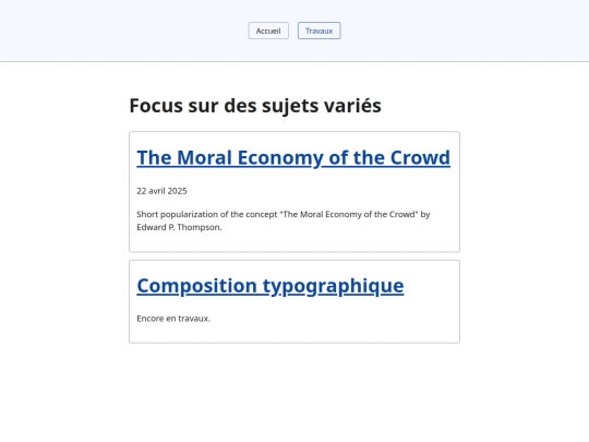 travaux screenshot