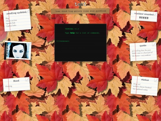 test screenshot
