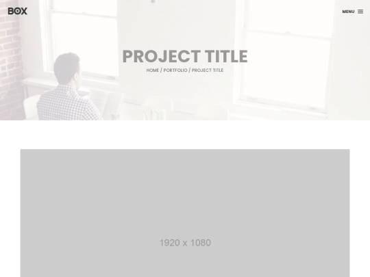 Box Portfolio/single-project screenshot